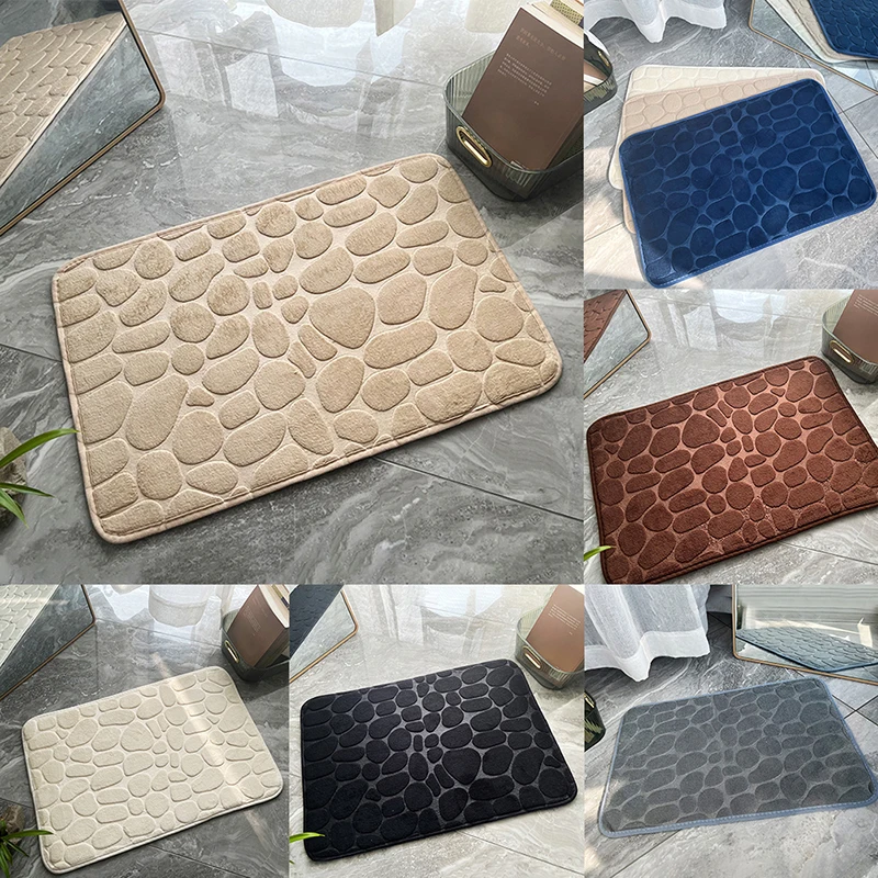 

Бархатный коврик для ванной, Нескользящий Впитывающий Коврик из кораллового бархата