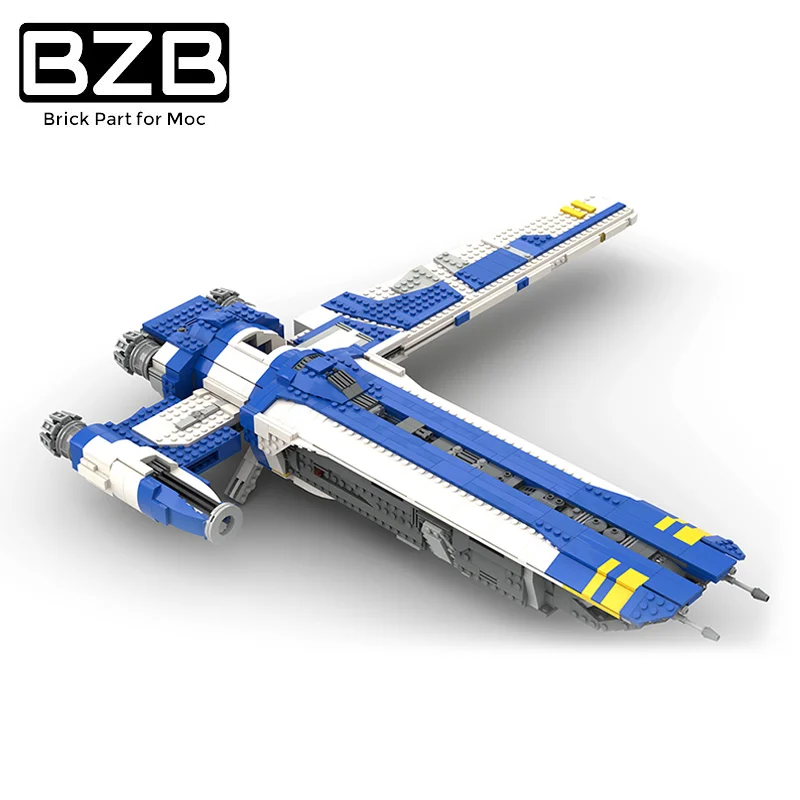 

BZB MOC Fallen Order Planet Series Mantis Interstellar Spaceship Airship Building Block Creative Model Kid Boy DIY Toy Best Gift