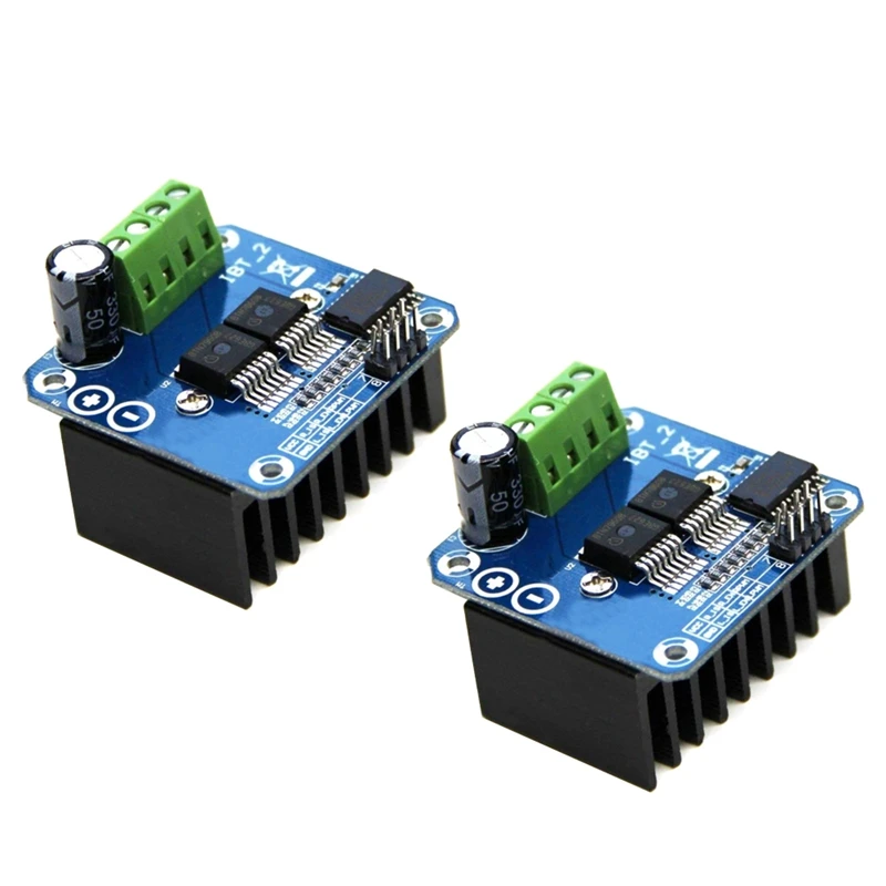 

Hot-2PCS BTS7960 43A Double DC Stepper Motor Driver H-Bridge PWM High-Power Module Compatible With Ar-Duino Smart Car Driver