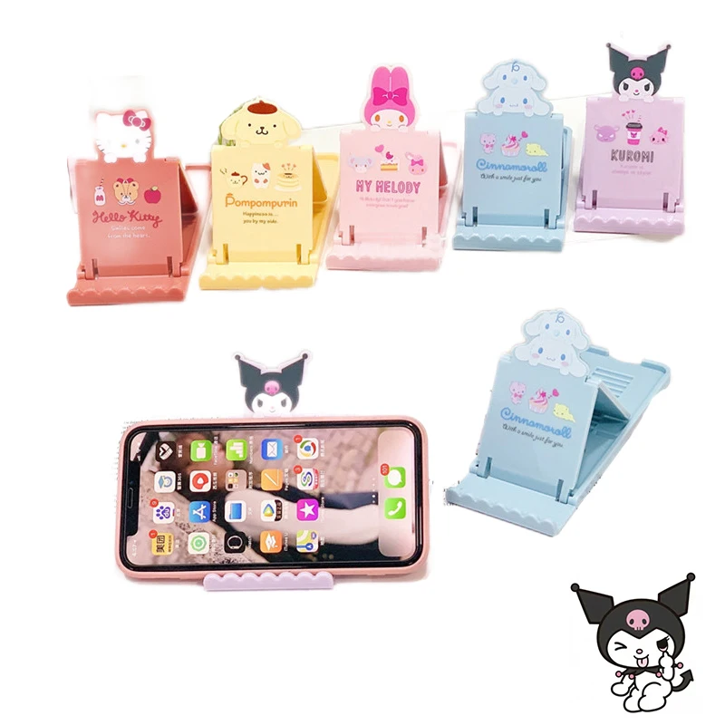 

Kawaii original cartoon Cute mobile phone holder big ear dog mobile phone holder adjustable height kids toys Gift