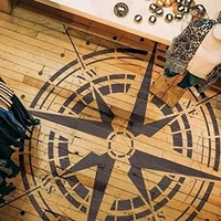 compass stencil for painting on wood walls fabric airbrush more reusable 11 8 x 11 8 inch mylar template