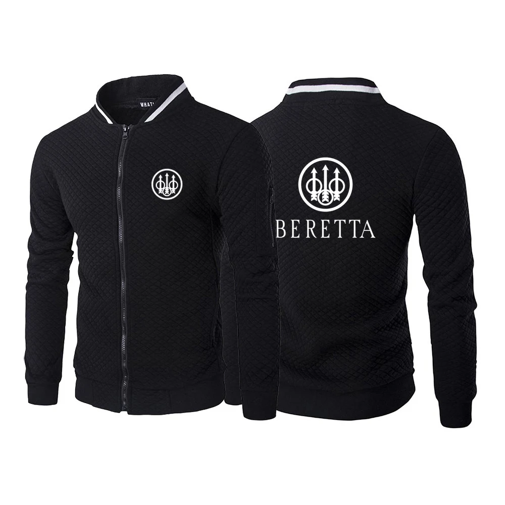 

Beretta Firearms Printed New Mens Jacket Spring Autumn Long Sleeve Fashion Sportswear Casual Zipper Hoody Male Sweatshirts