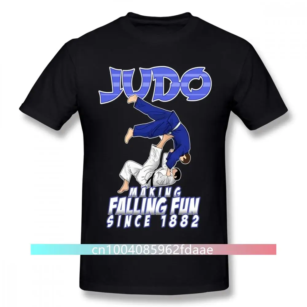 

Awesome Judo Making Falling Fun Since 1882 T Shirt Graphic Digital Print 100% Cotton Free Shipping Homme Tee Shirt