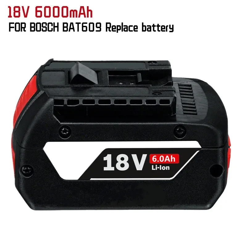 

18 В батарея для Bosch GBA 18 в 6,0 а/ч Lithium-BAT609 BAT610G BAT618 BAT618G 17618-01 BAT619G BAT622 SKC181-202L + ladegerконтакт