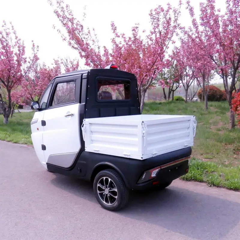 2022 Hot Selling Semi-Enclosed Electric Tricycle For Adults To Pick Up Children Pull Goods Solar Battery Car |