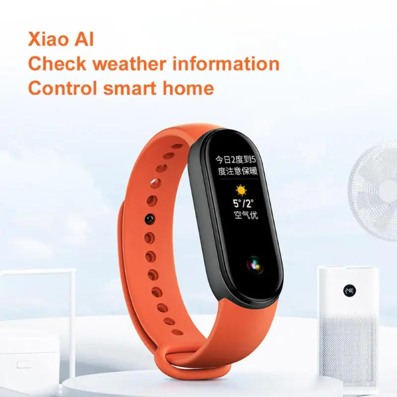 Смарт-браслет Xiaomi Mi Band 6 фитнес-трекер с AMOLED экраном 1 56 дюйма пульсометром Bluetooth