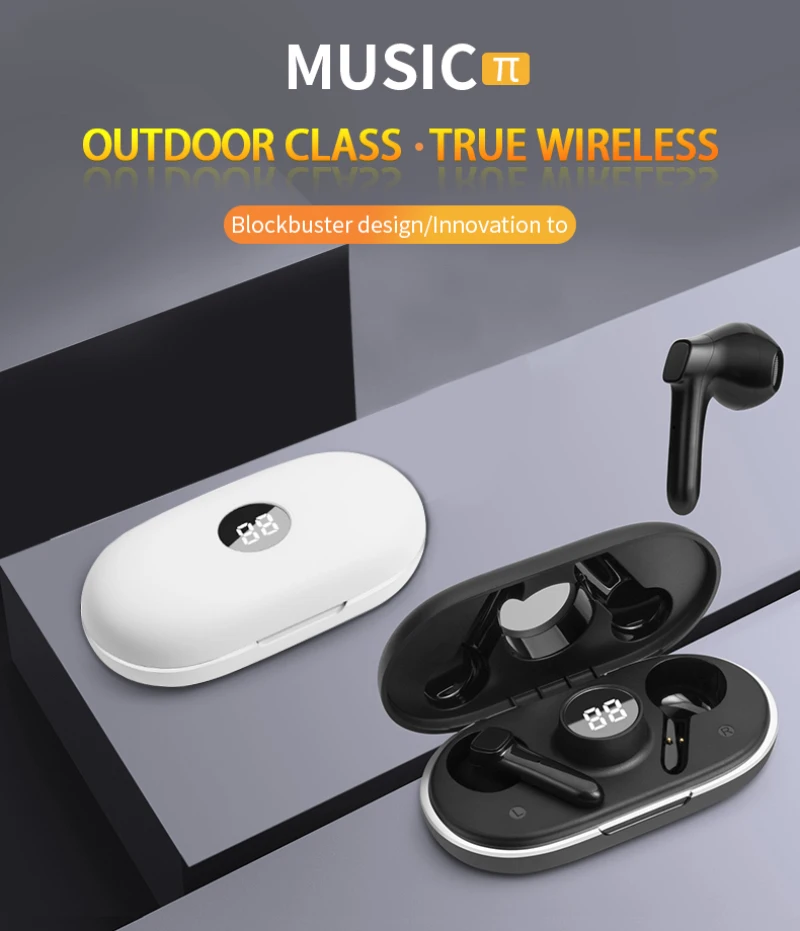 

New K88 TWS Headset Support Bluetooth Smart Touch Wireless Headphones And In-ear Headset HIFI Stereo Bluetooth Earphone 2023