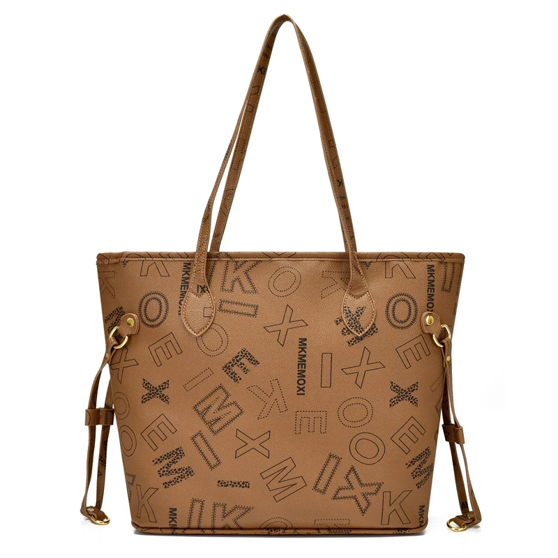 

New Fashion Trend Big Capacity letter Tote Bags Business Women Exquisite Handbags Luxury Designer Personality Chic Shoulder Bags