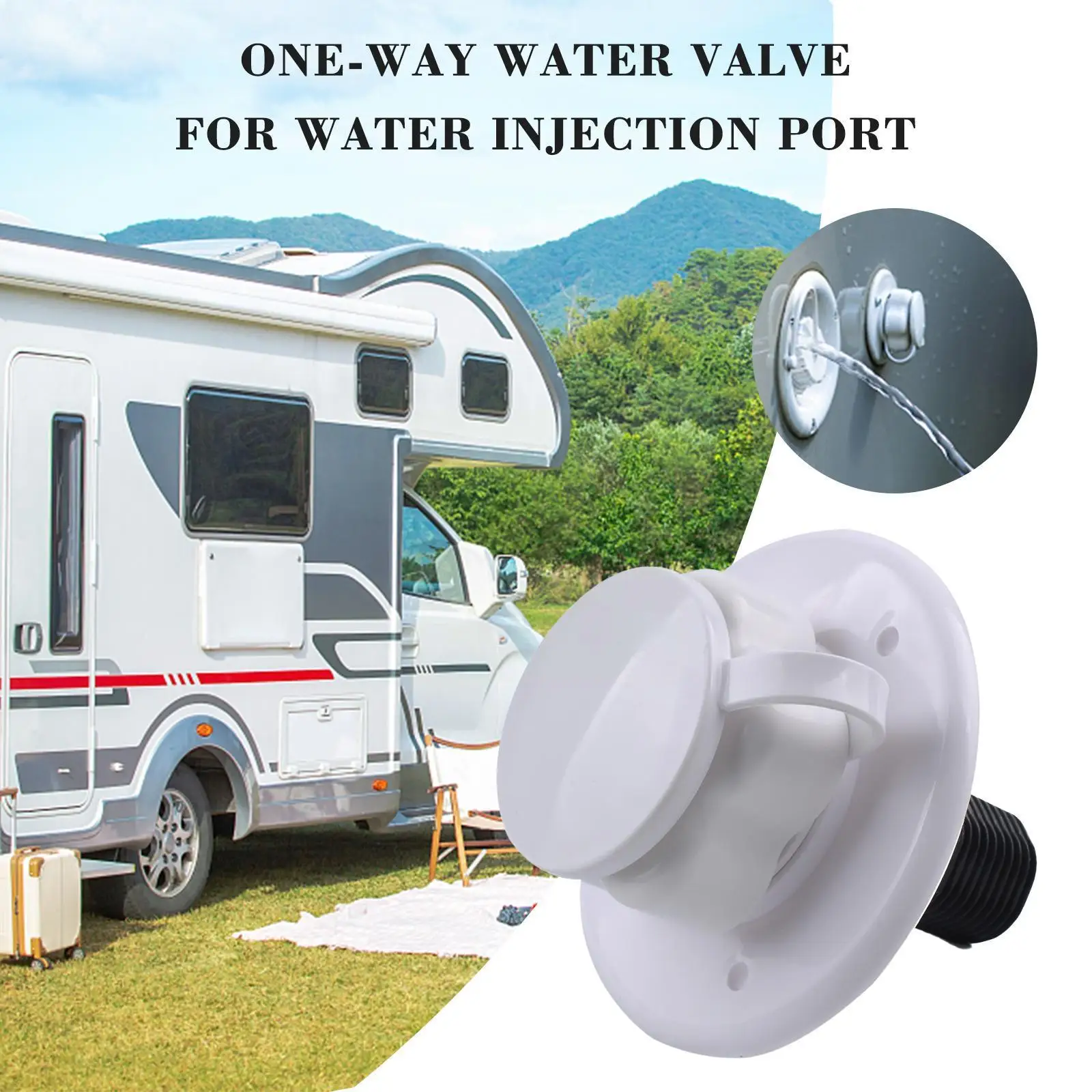 

Motorhome One Way Water White Gravity Water Inlet Fill Trailer With Fill Water K2a2