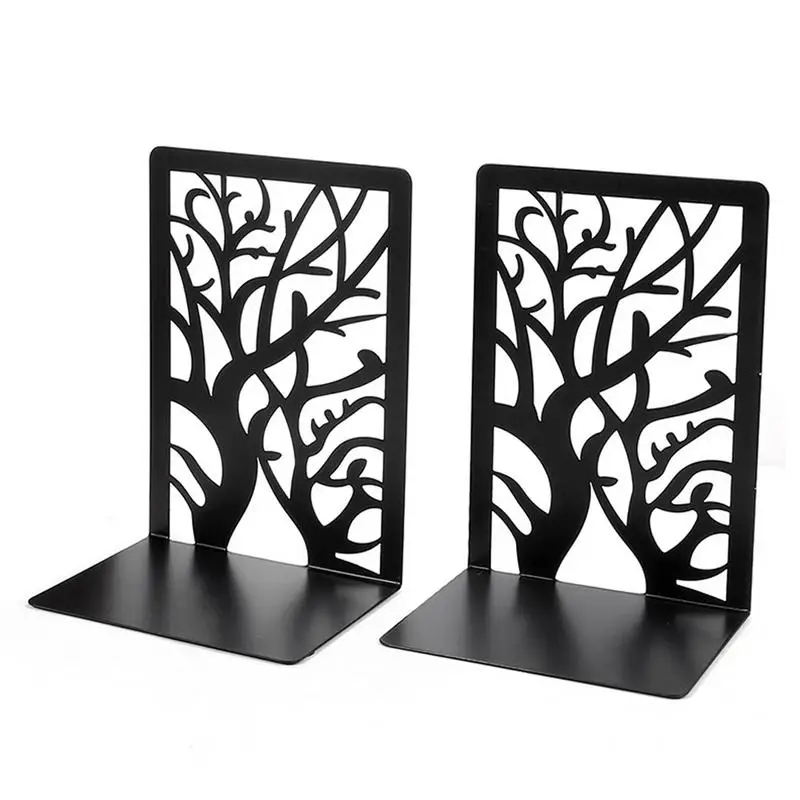 

1 Pair Metal Fashion Bookends Bookends for Shelves Metal Bookend Supports for Shelves and Desk