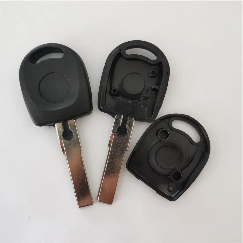 

DAKATU 10PCS Blank Car Key Shell Case For Volkswagen VW B5 Passat Transponder Key HU66