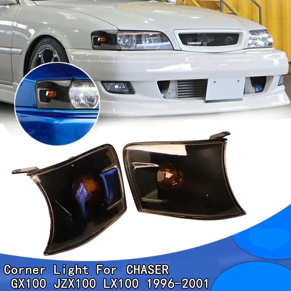 

Car Headlight Turn Signal Light Blackened Indicator Corner Light for Toyota CHASER GX100 JZX100 LX100 1996-1999