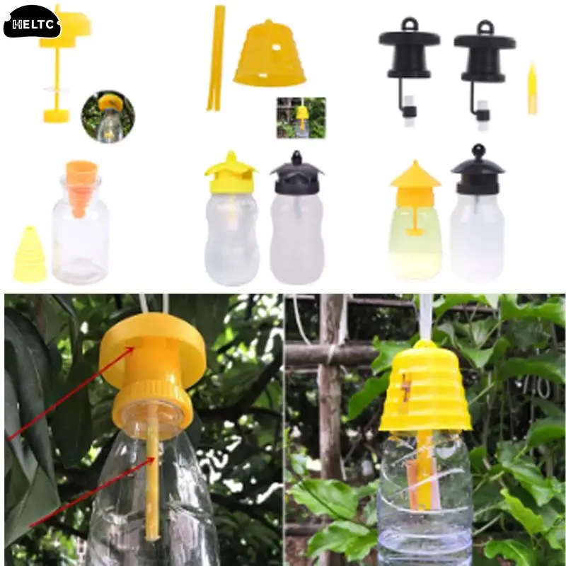 

Trap Cover Fruit Fly Trap Killer Plastic Drosophila Trap Fly Catcher With Attractant Pest Insect Control For Home Farm Orchard