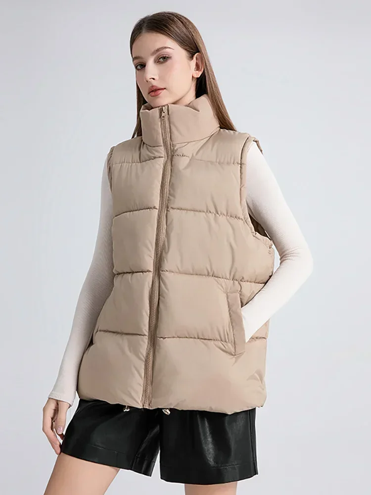 Новинка 2024 зимний жилет с хлопковой подкладкой Женская куртка