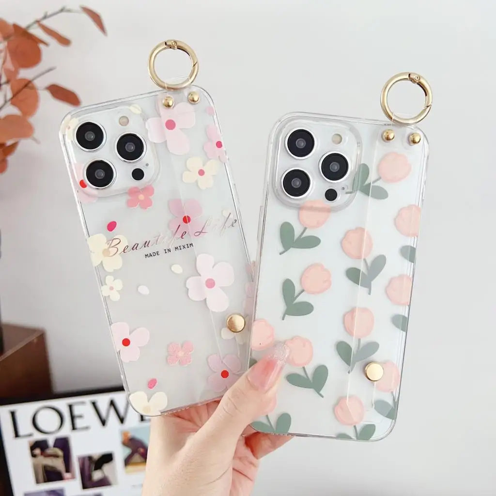 ДЛЯ Vivo Y75 Y33 Y55 T1 Y52T Y55s Y76 Y83 Y81 V11 X21s V20 V21 V25 Y02 маленький цветочный ремешок держатель