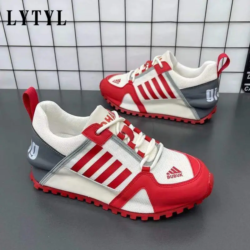 

Mens Womens Chunky Sneakers Fashion Mesh Breathable Increased Internal Platform Shoes Couple Cover Bottom Casual Shoes A1-24