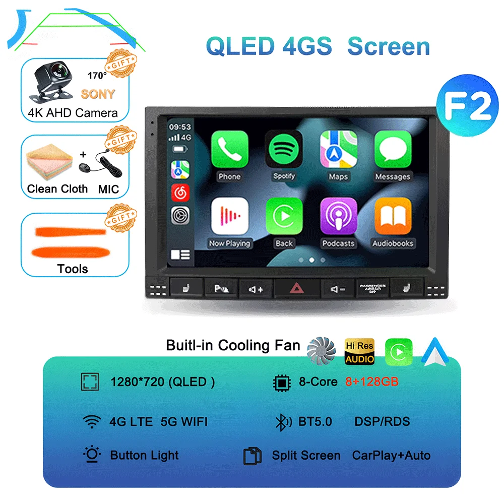 

Android 15 для Volkswagen Touareg GP 2002-2010 Carplay Auto 4G + WIFI GPS Автомобильный радиоприемник Навигация Мультимедийный видеоплеер Стерео BT