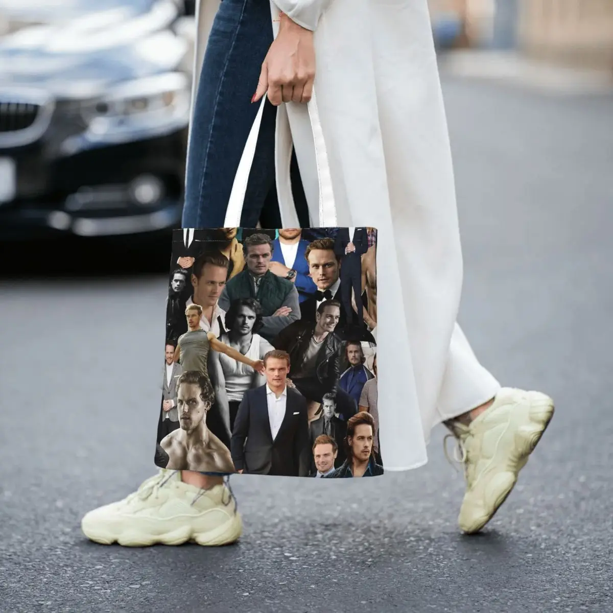 Sam Heughan Totes Canvas Handbag Women Canvas Shopping Bag