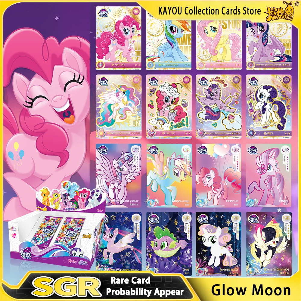 

Original KAYOU My Little Pony Card Cute Rare SGR LSR SSR Twilight Sparkle Rainbow Dash Apple Jack Rarity Anime Collection Gifts