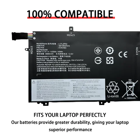 Аккумулятор для ноутбука Lenovo ThinkPad  L17L3P52