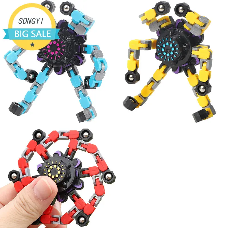 

2023 Deformed Fidget Spinner Chain Toys For Children Antistress Hand Spinner Vent Toys Adult Stress Relief Sensory Gyro Gift
