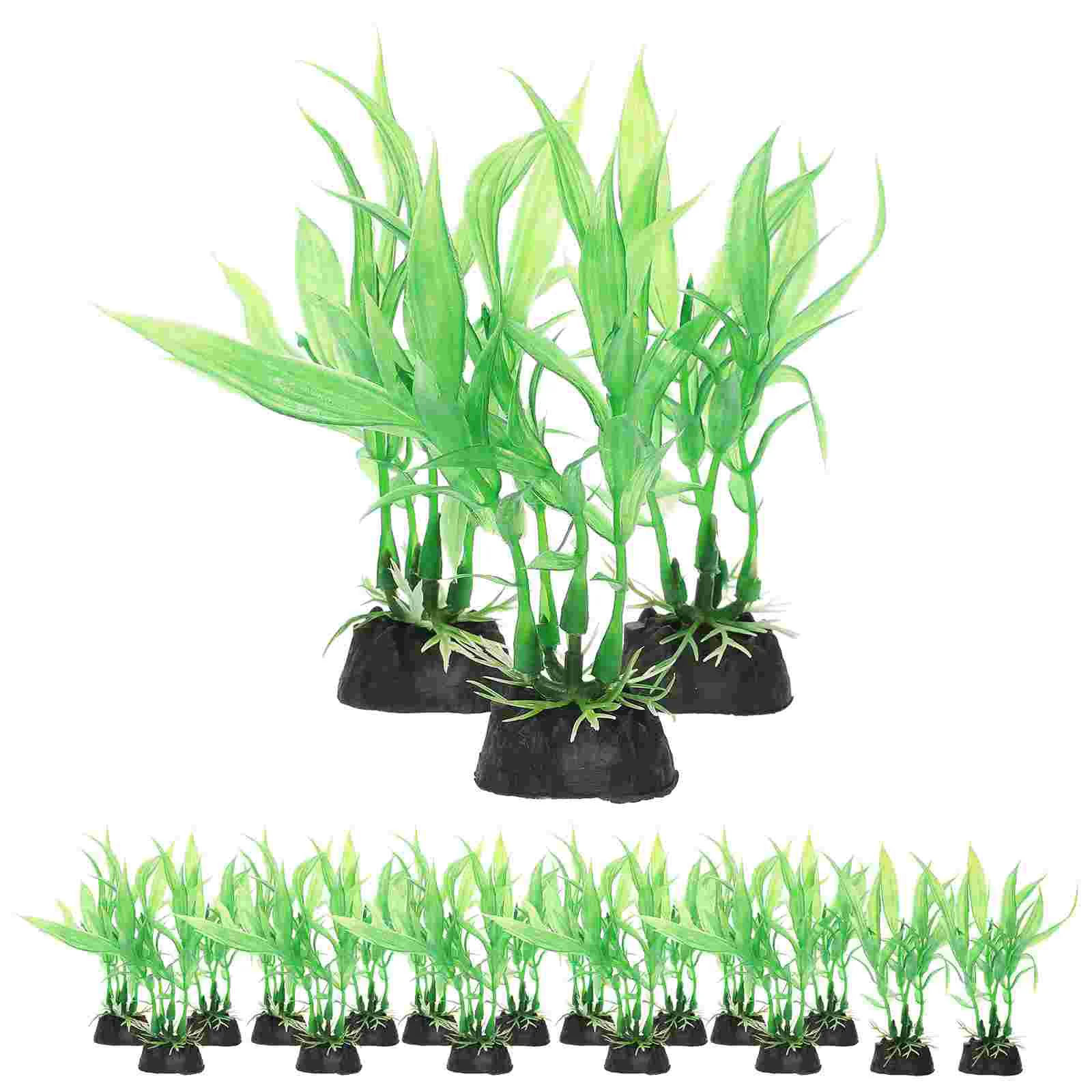 

20 Pcs Aquarium Decoration Ornaments Fish Plants for Fish Fish Tank Aquarium Underwater