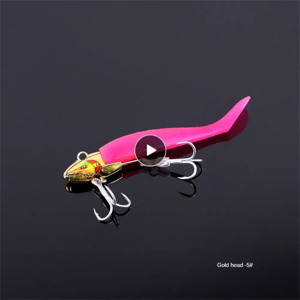 

14g Bait Throw Far Lure Lure Electroplating Process Small And Exquisite Fake Bait Three Hooks Soft Tail Fake Bait 10g Swim Smart