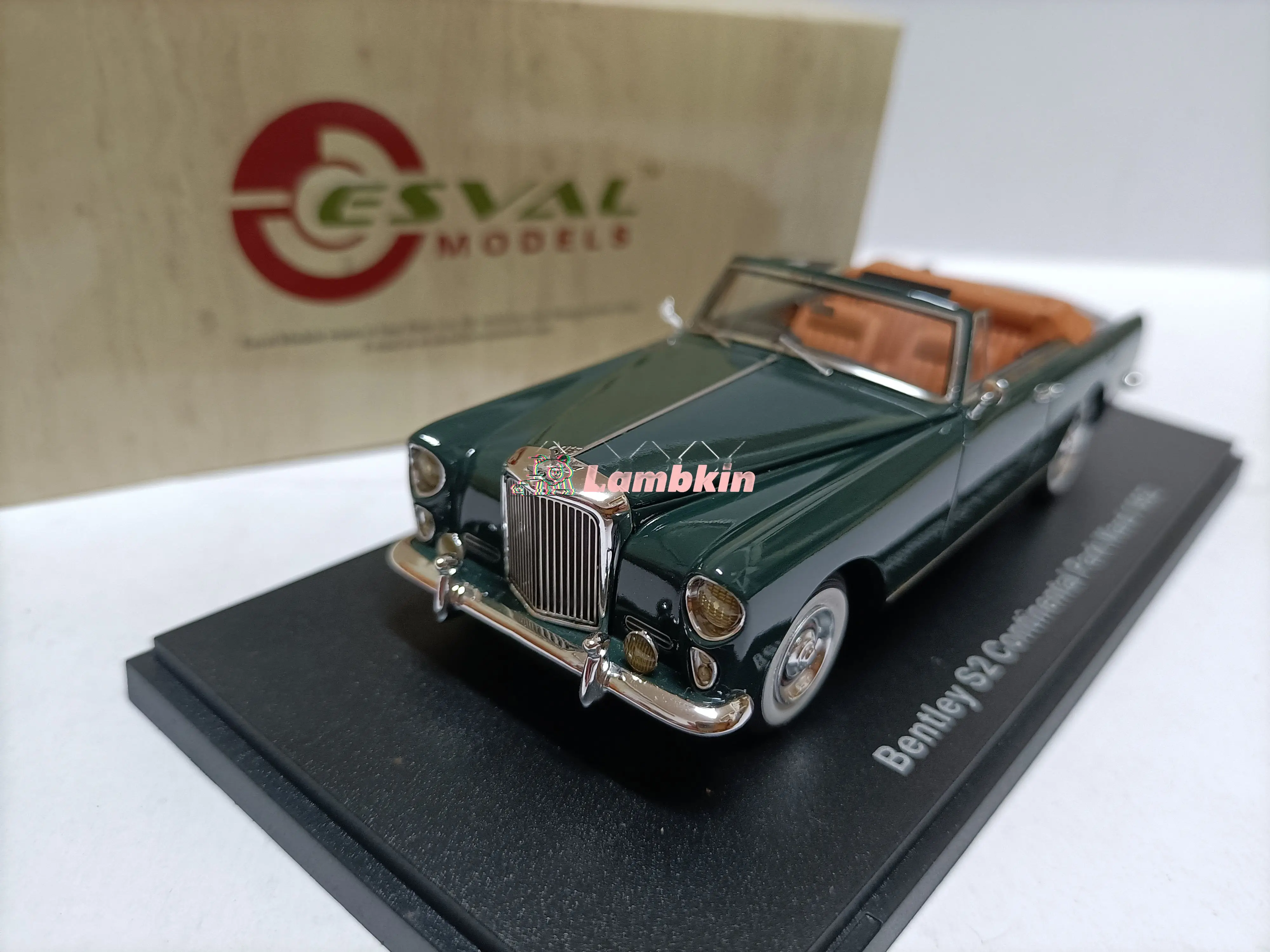 Esval 1/43 Bentley S2 Pard Ward 1962 темно-зеленый Континентальный Кабриолет Коллекционная