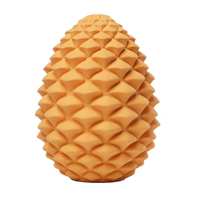 

Dog Toys Natural Rubber Pine Cone Shaped Chew Toy Bite-Resistant Food Leak Ball T21C