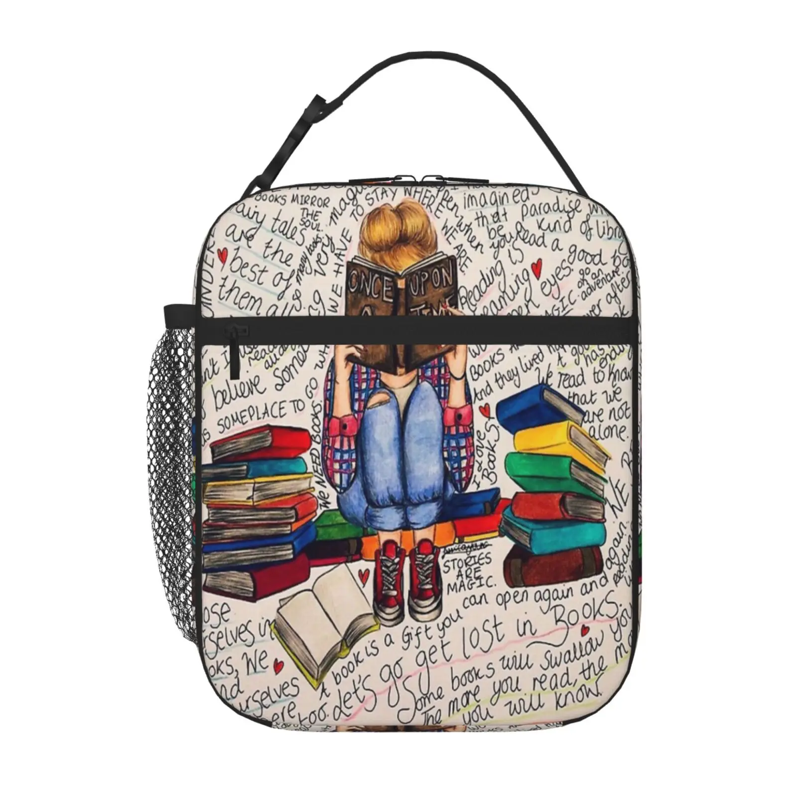 

Reading Is Dreaming With Open Eyes Lunch Box Children Kid'S Lunch Box Cute Lunch Bag