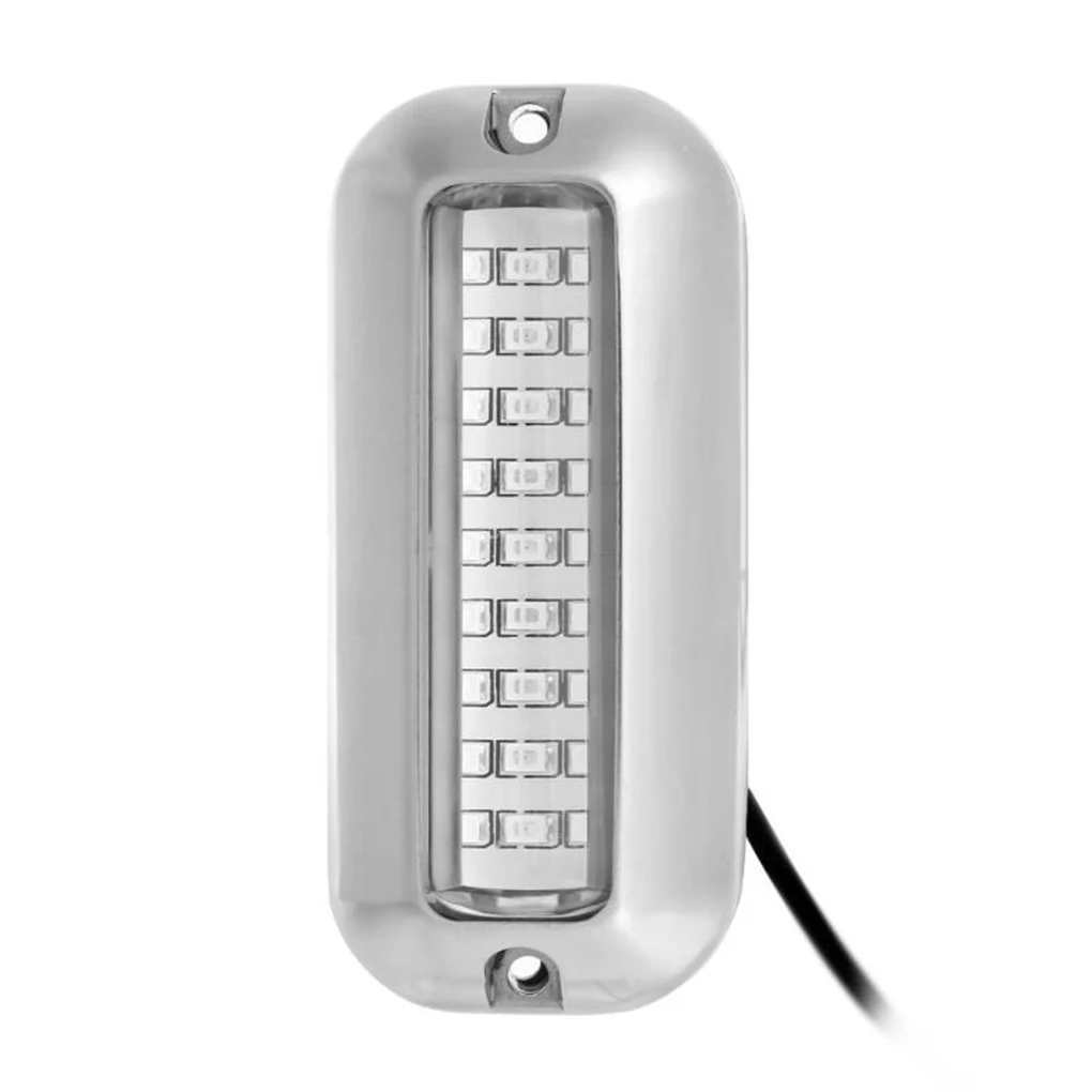 

Красные Подводные понтонные лодки из нержавеющей стали, 27 светодиодов, 12 В, 50 Вт