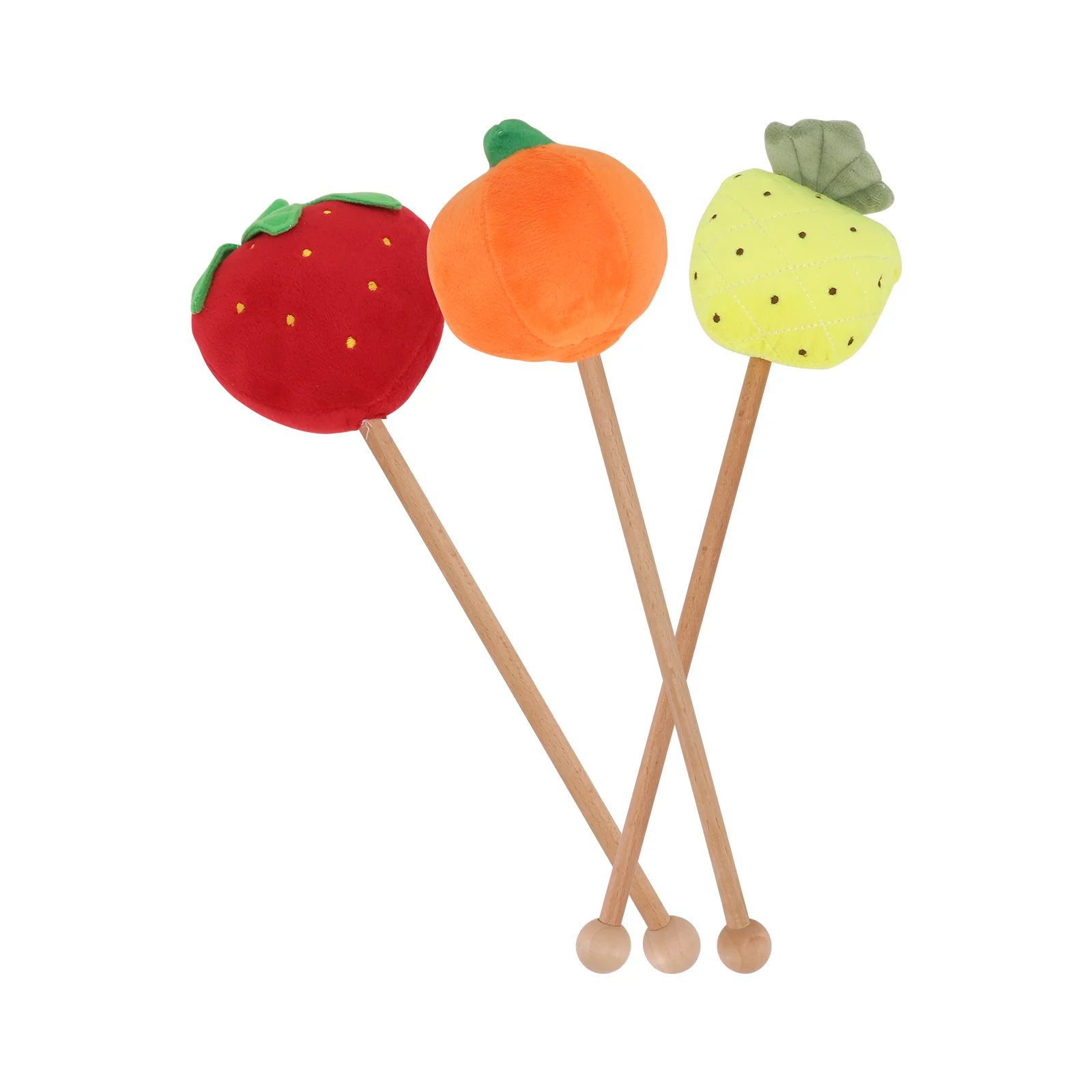 

3 Pcs Massage Stick De Porristas Massaging Hammers Relaxing Toys Knocking Manual Cartoon Bars Lovely Plush
