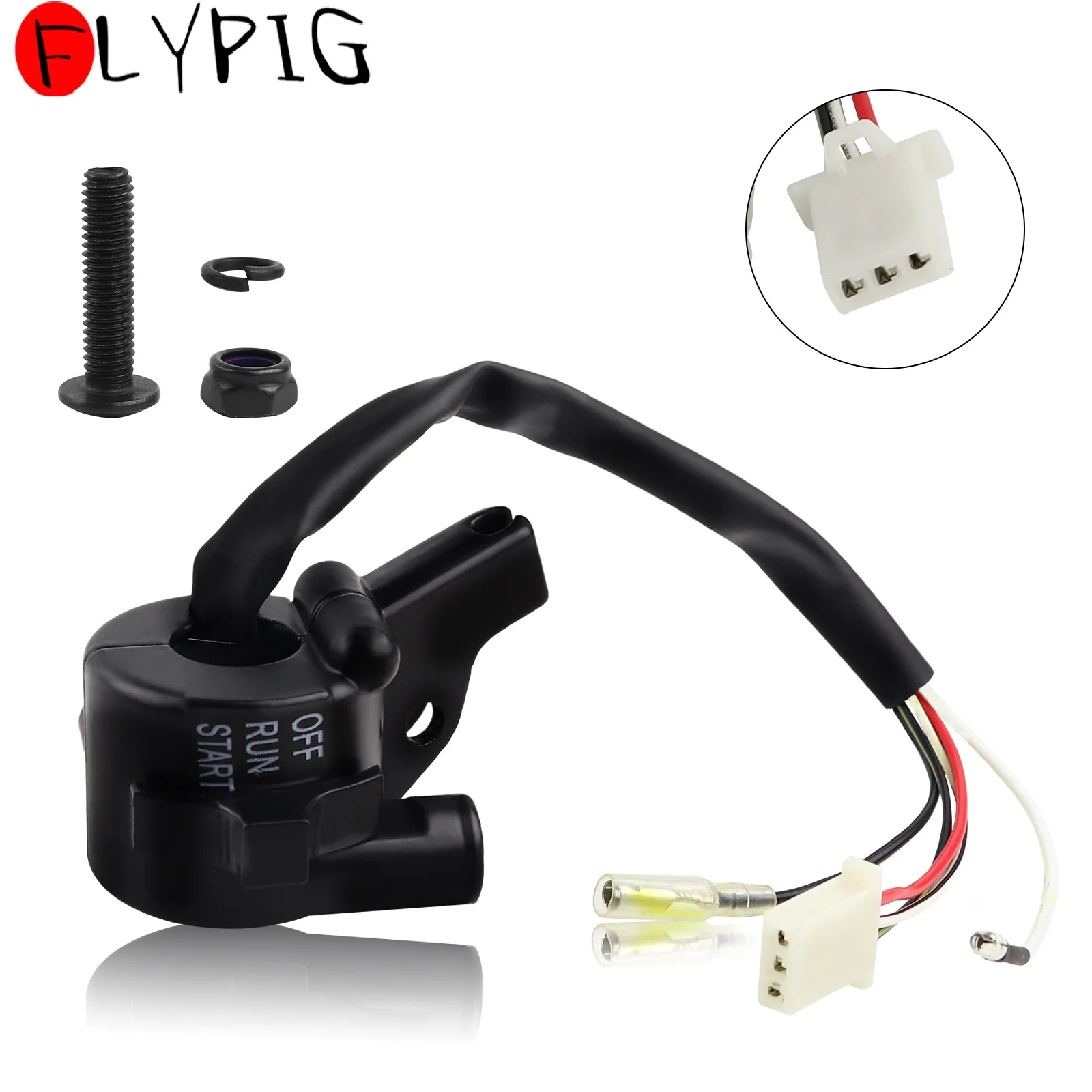 

Универсальный переключатель корпуса дроссельной заслонки, рычаг тормоза, Руль управления, переключатель для Yamaha PW 50 PW50 PY50 PeeWee Y-Zinger JS50PY, мини-внедорожник