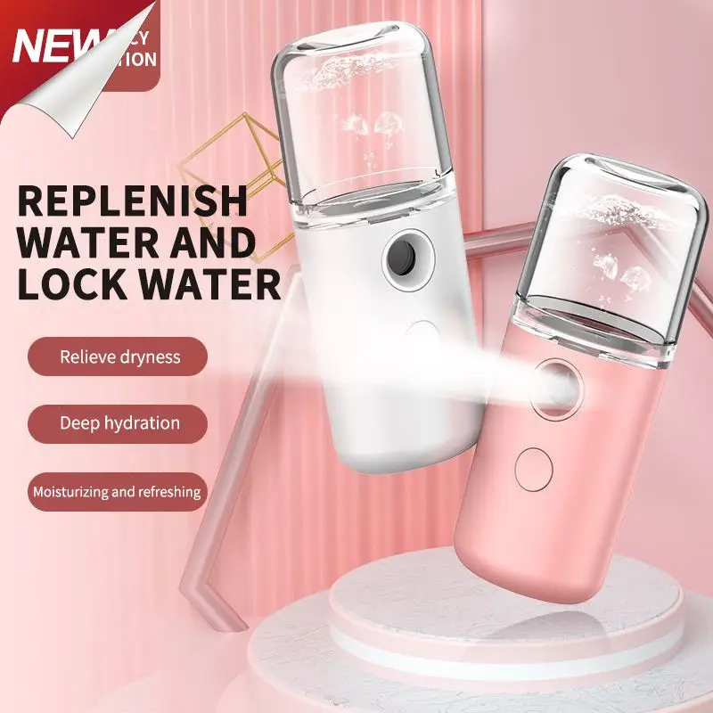 

USB Humidifier Nano Mist Facial Sprayer Moisturizing Hydration Mist Sprayers Humidificador Face Steam Nebulizer Face Care Tool