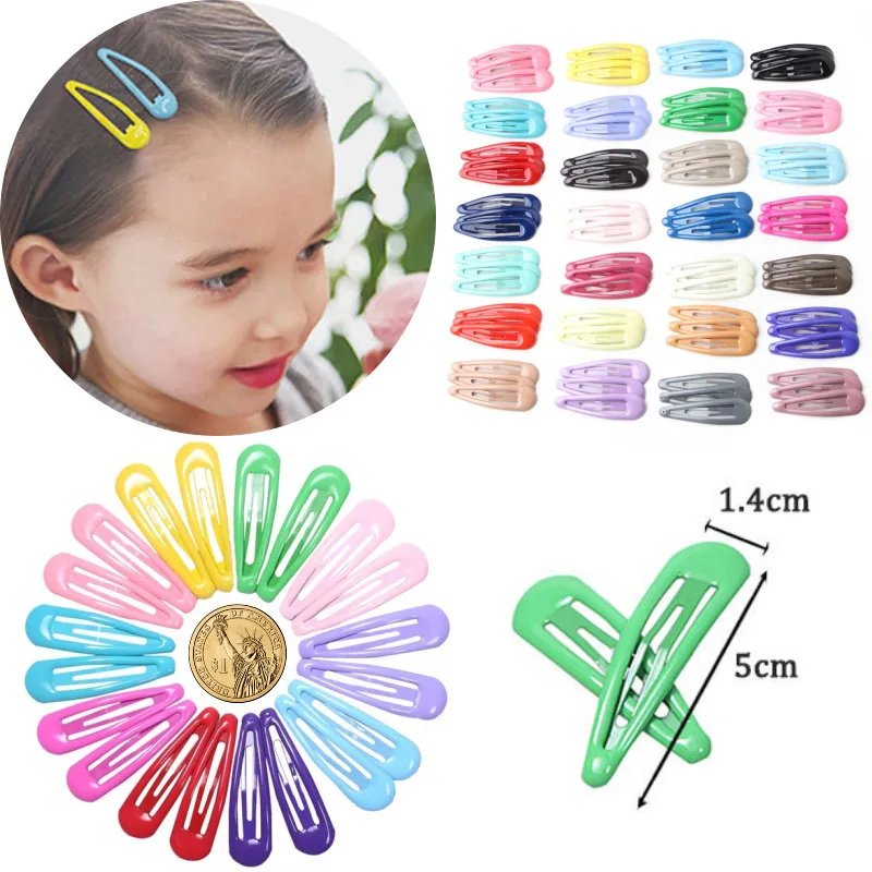 

5Pcs/set Cute Candy Color Waterdrop Shape Hairpins for Girls Hair Clips BB Hairpin Barrettes Headwear Kids Hair Accessories