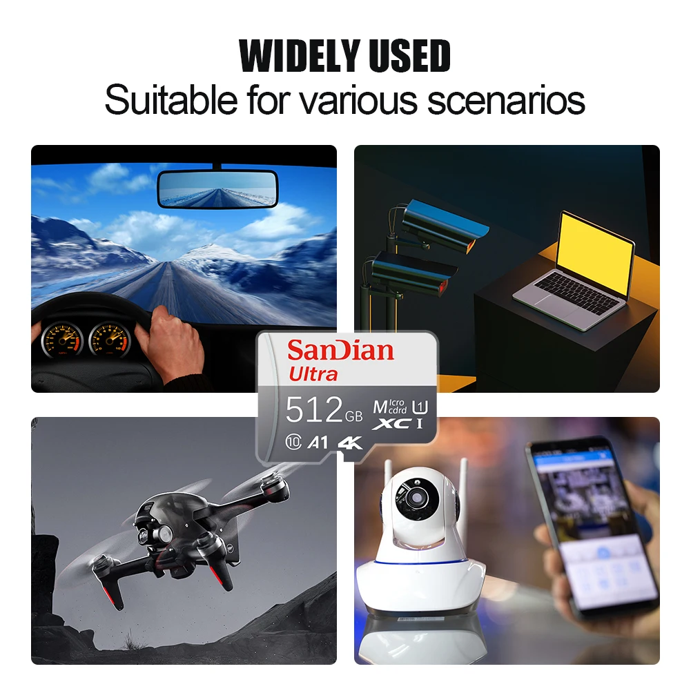 Оригинальная высокоскоростная мини-карта памяти емкостью 2 ТБ 1 класс 10 карта Micro