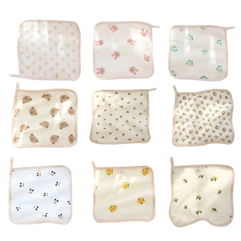 

Детское Мягкое хлопковое квадратное полотенце, полотенце для мытья рук и лица, салфетка для лица, носовой платок, муслиновый нагрудник для к...