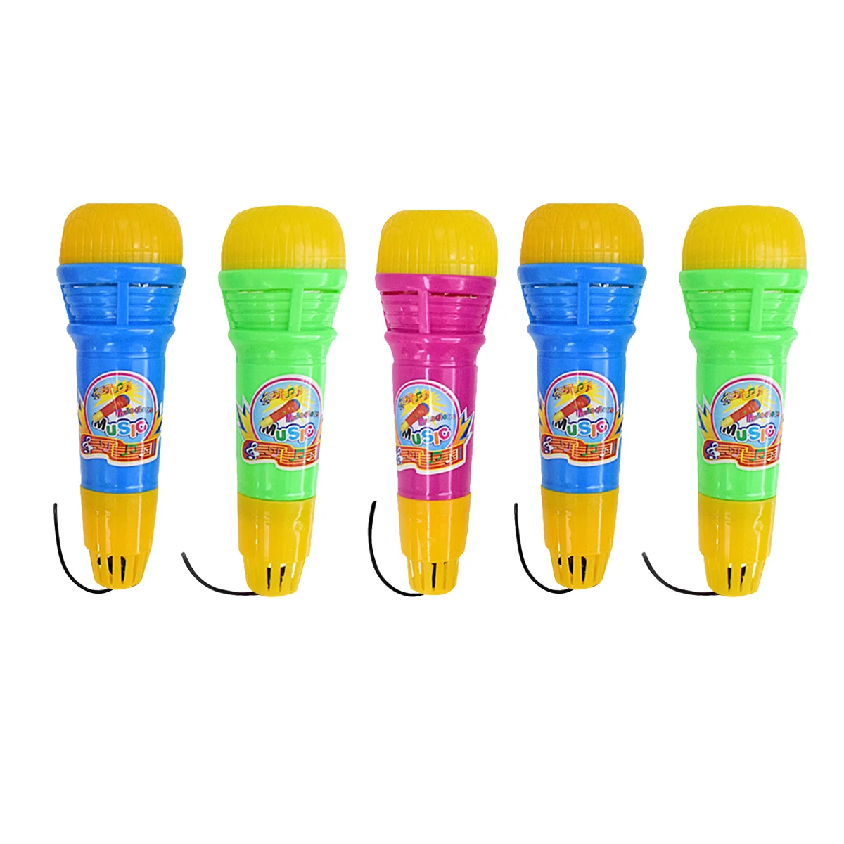 

Echo Microphone for Kids: 5pcs Voice Amplifying Microphone for Kids and Toddlers Singing Speech ( Mixed Color )