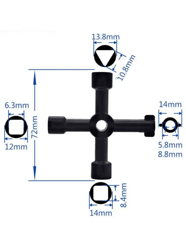 

Универсальный крестовой треугольный ключ из стали