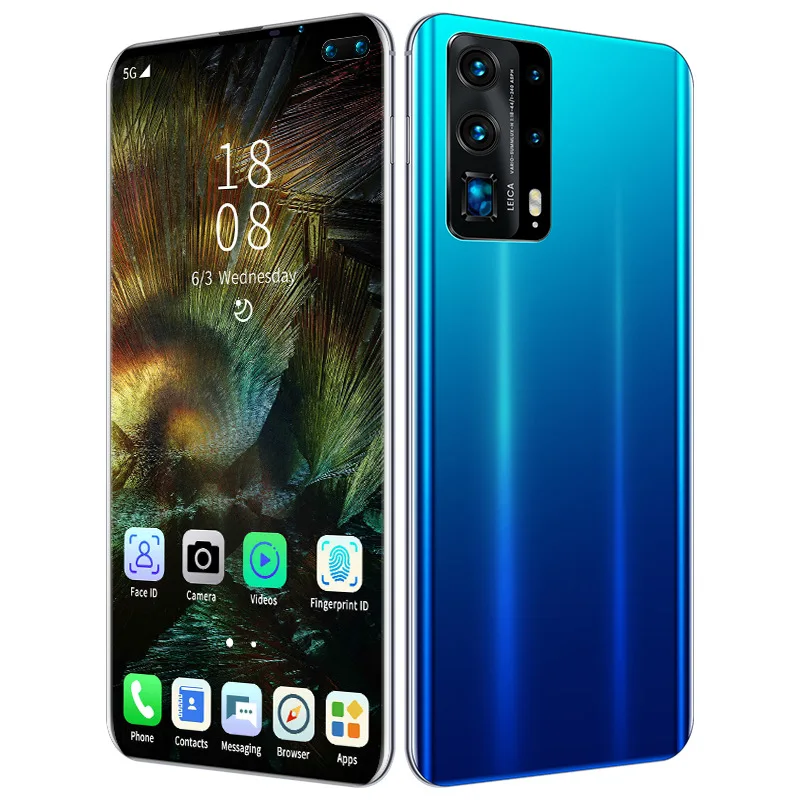 global version smartphone p45pro unlocked dual card dual standby 8 core processor 6 6 inch large screen mobile phone free global shipping