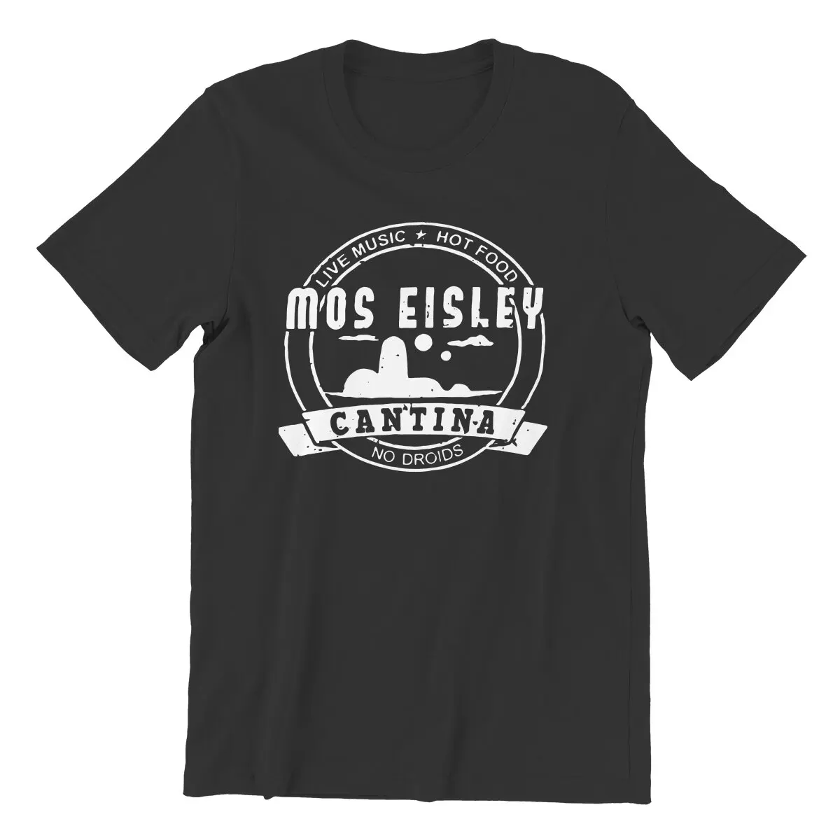 

Mos Eisley Cantina Men's T Shirts Solo Original Funny Tee Shirt Short Sleeve Crew Neck T-Shirt Pure Cotton Gift Idea Tops