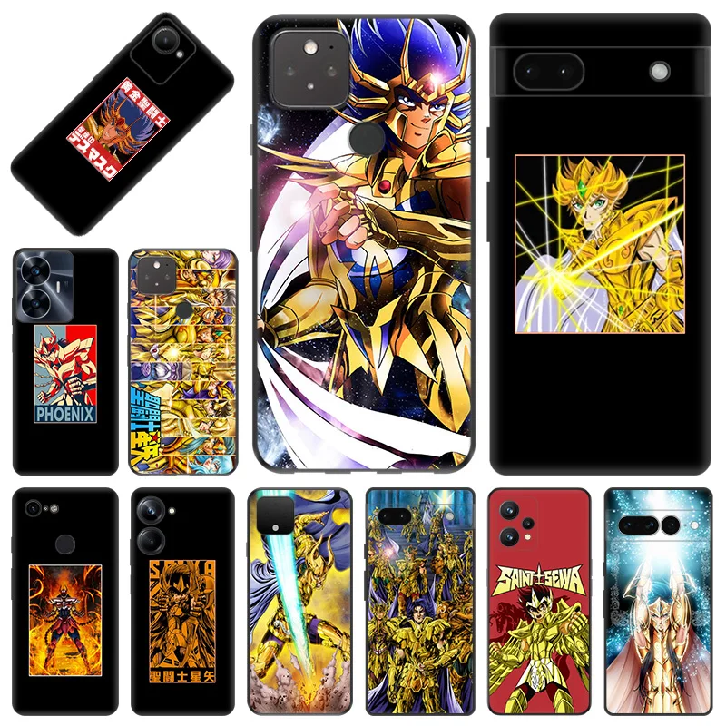 Чехол для телефона Pixel 8 Pro 8a 7a 6a 7 6 Motorola G200 Edge 40 30 20 One Fusion Eden Saint Seiya аниме мягкий