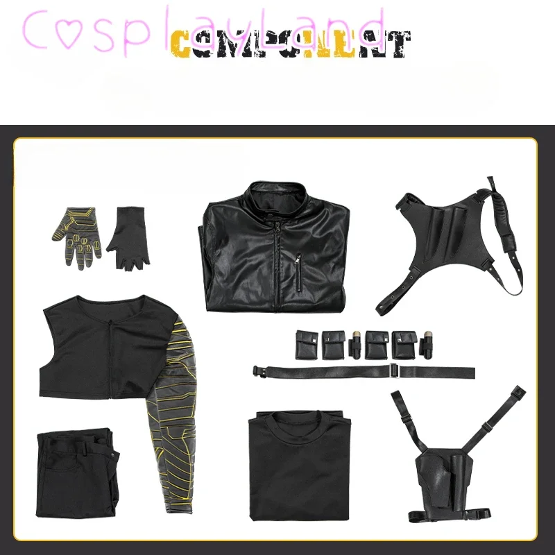 Костюм супергероя Баки Барнс для косплея зимнее солдатское кожаное пальто