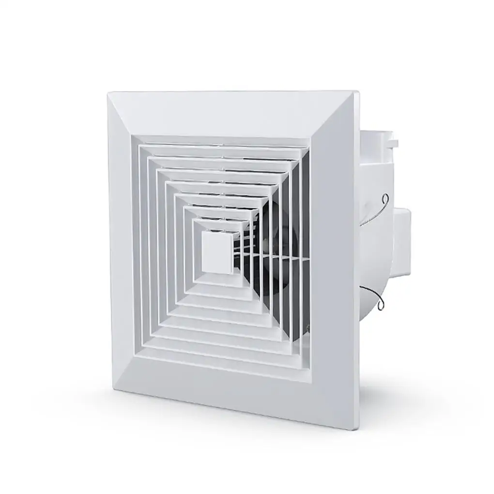 

Square Ventilator White Mute Safe Easy Installation Ceiling Exhaust Fan Extractor Ceiling Shutter Ventilation Fan