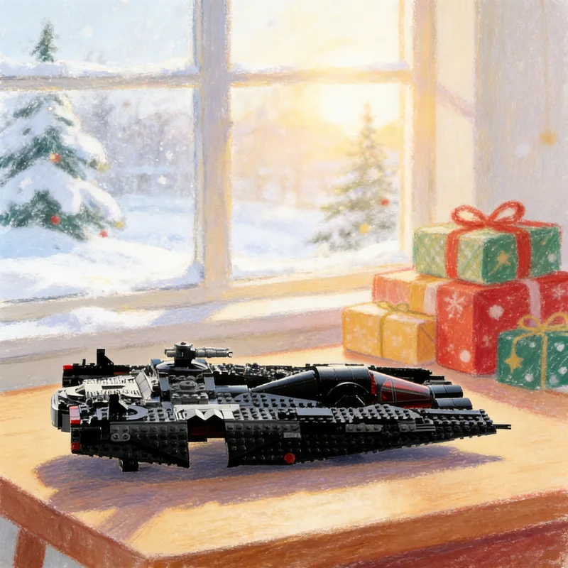 Фото 1054 детали MOC Dark Fondor Haulcraft Falcon: Альтернативная модель, строительные блоки, архитектурная игрушка, рождественский подарок, развивающая идея, конструктор №1