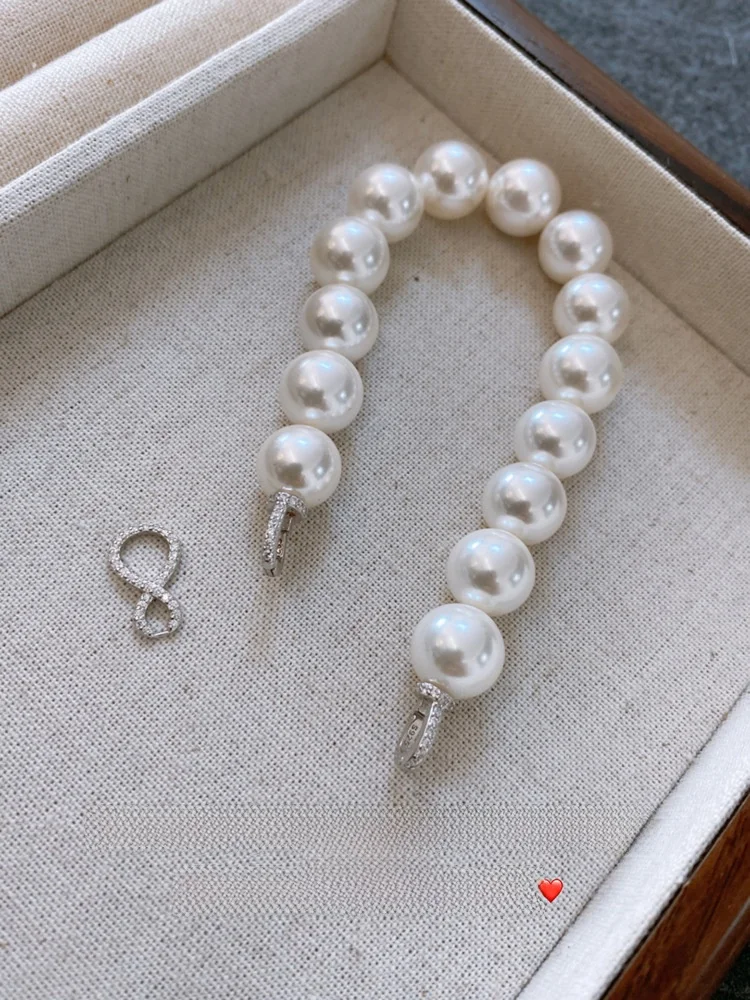 Осень и зима новый браслет из серебра 925 пробы с австралийским белым жемчугом