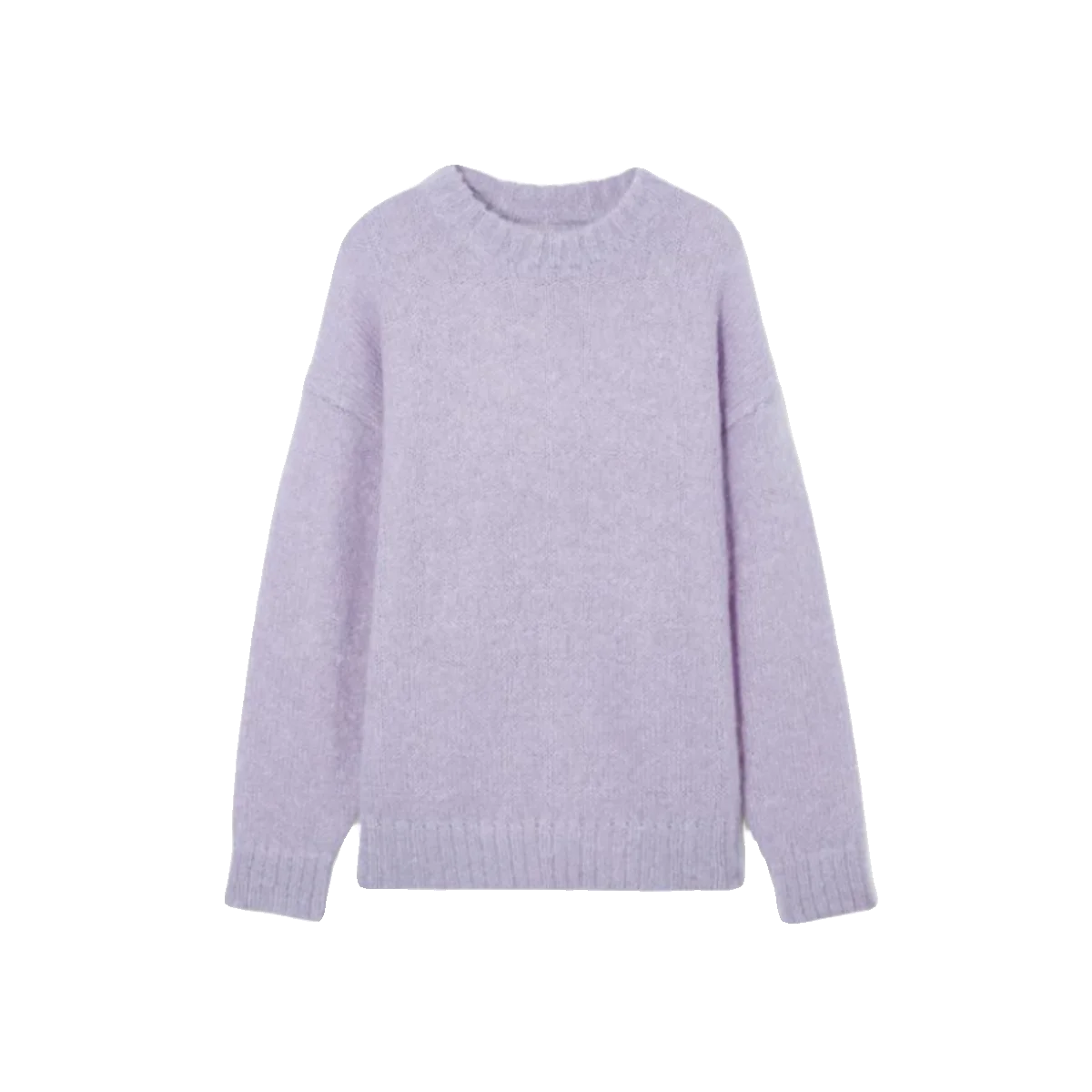 In Stock Cos Sle Women clothes 2023 Winter Standard round Neck Mohair Blended Sweater 09700807