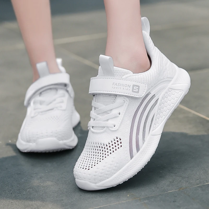 New Summer Girls Sneakers Breathable Children Running Shoes Light Cute Sneakers Kids Outdoor Casual Mesh Shoes for Girls Flat