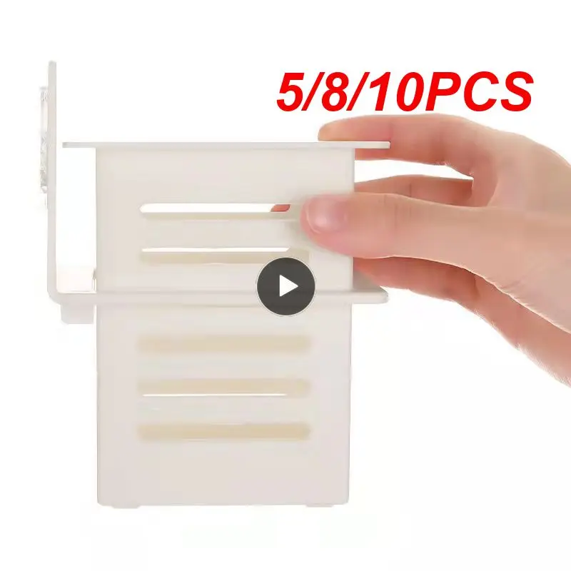 

5/8/10PCS Shelves Non-perforated Floating Bathroom Supplies Dormitory Bathroom Self-adhesive Storage Rack