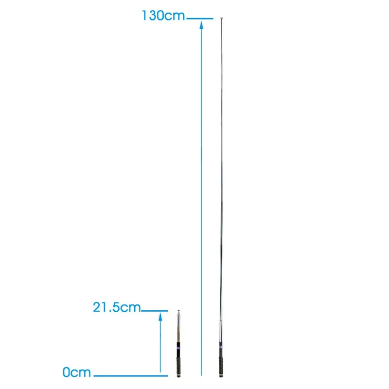 FP10120 Telescopic Antenna BNC Plug VHF 136-174MHz for ICOM V8 V80 IC-V82 IC-U82 Kenwood TK310 Two Way Radio Walkie Talkie
